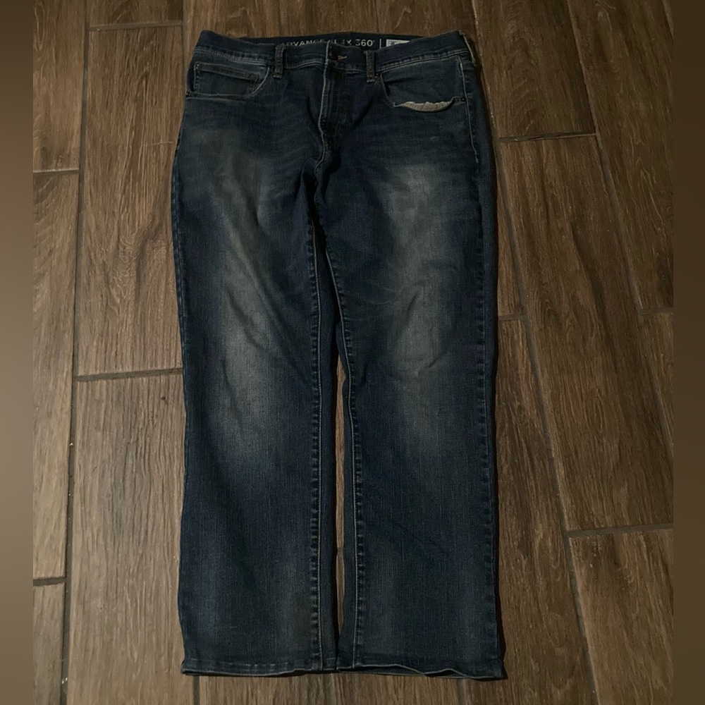 American Eagle navy blue straight leg jeans